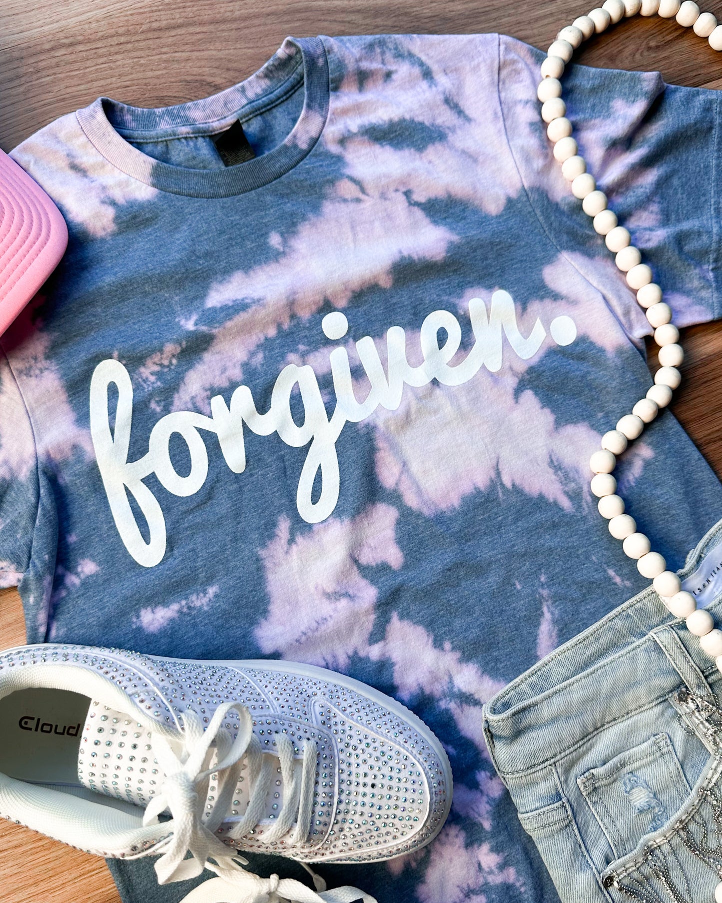 Forgiven Bleached Graphic Tee