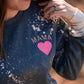 Mama Embroidery Bleached Sweatshirt
