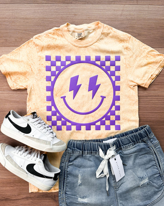 Lightning Face Comfort Colors Graphic Tee