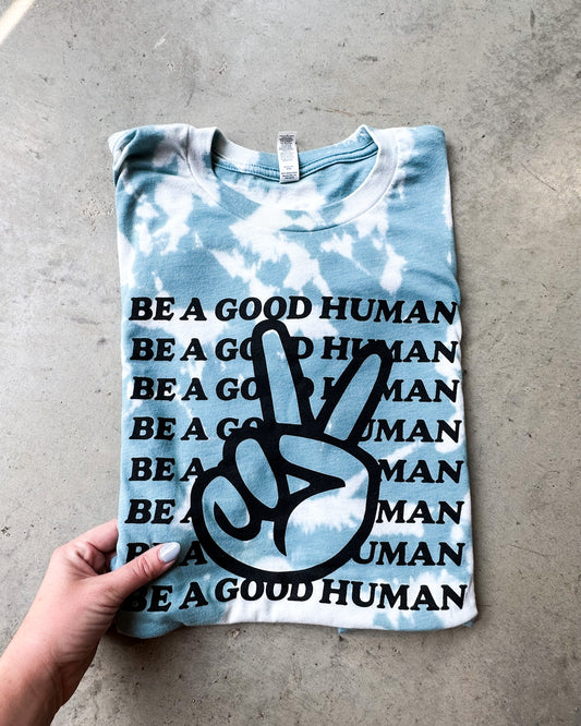 Good Human Bleached Graphic Tee