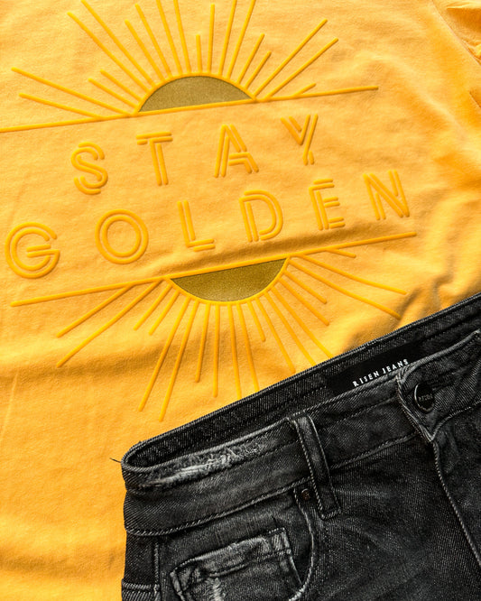 Stay Golden Puff Comfort Colors Graphic Tee