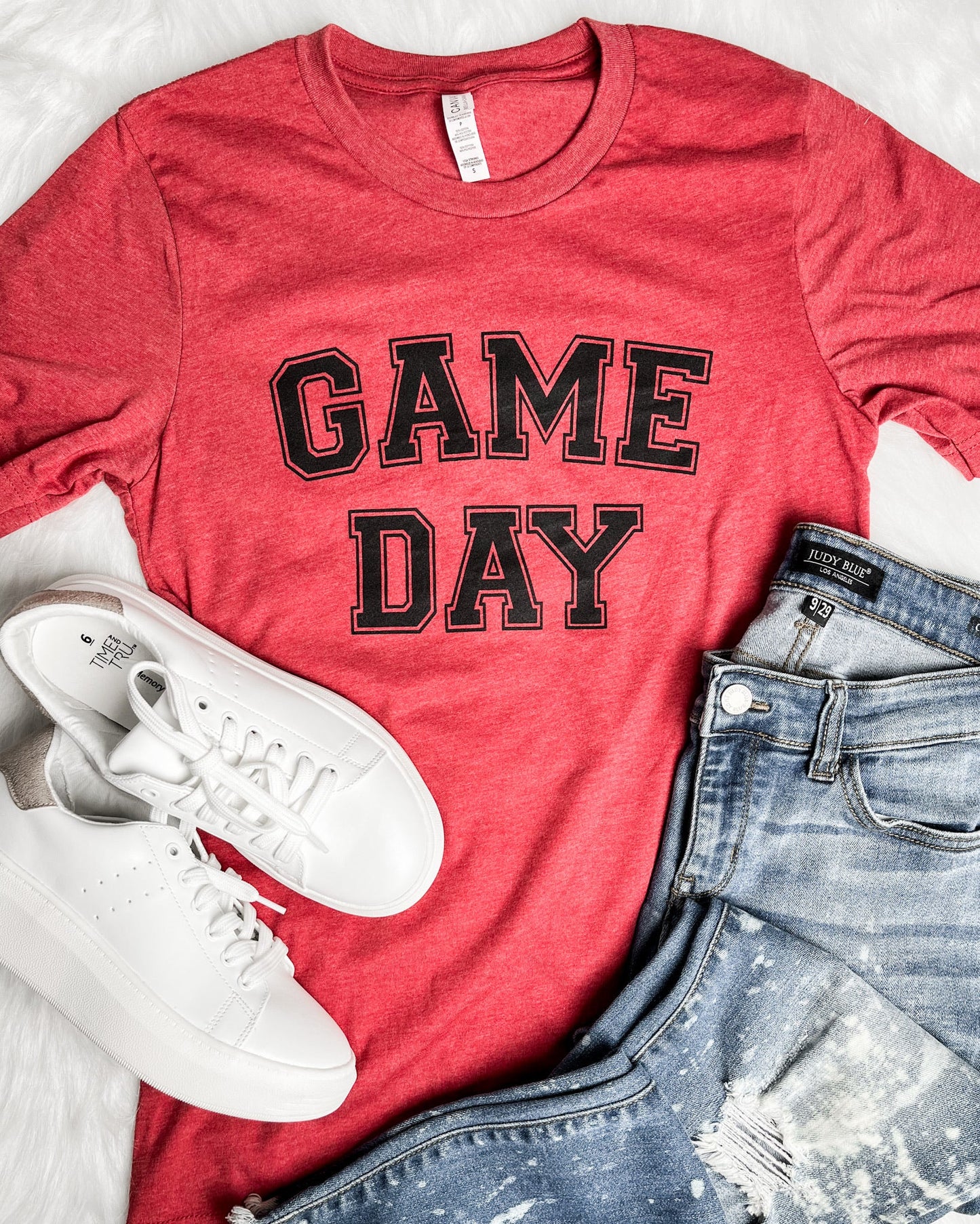 Game Day Canvas Red Graphic Tee