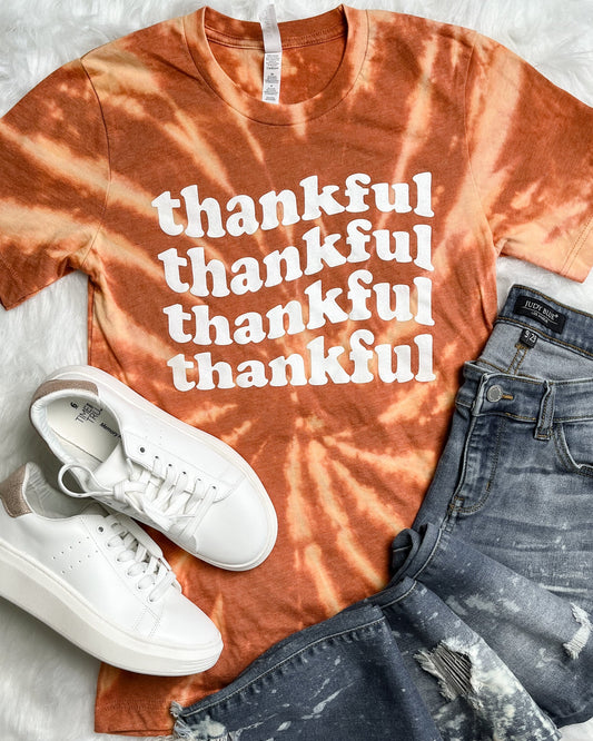 Thankful Wave Bleached Graphic Tee