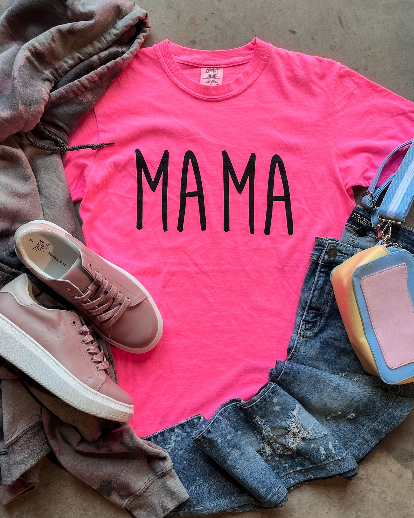 Mama Neon Pink Graphic
