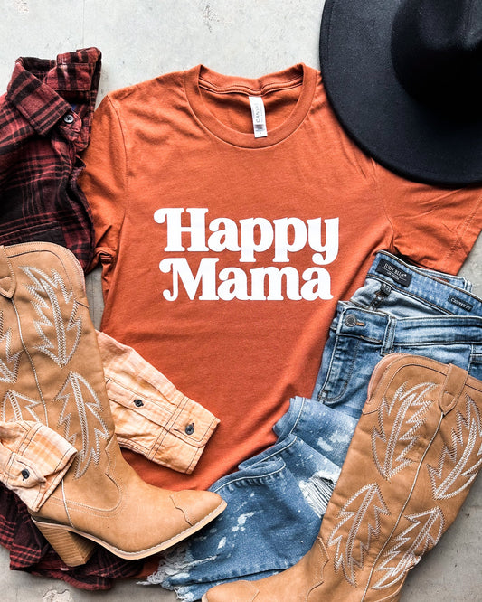 Happy Mama Autumn Graphic Tee