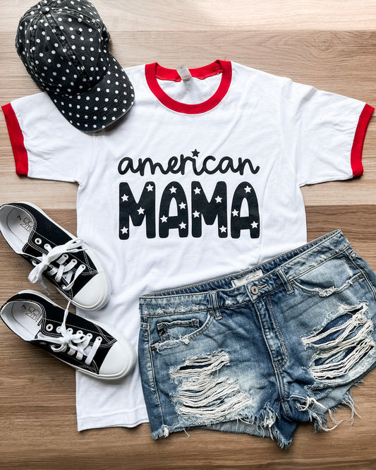 American Mama Red Ringer