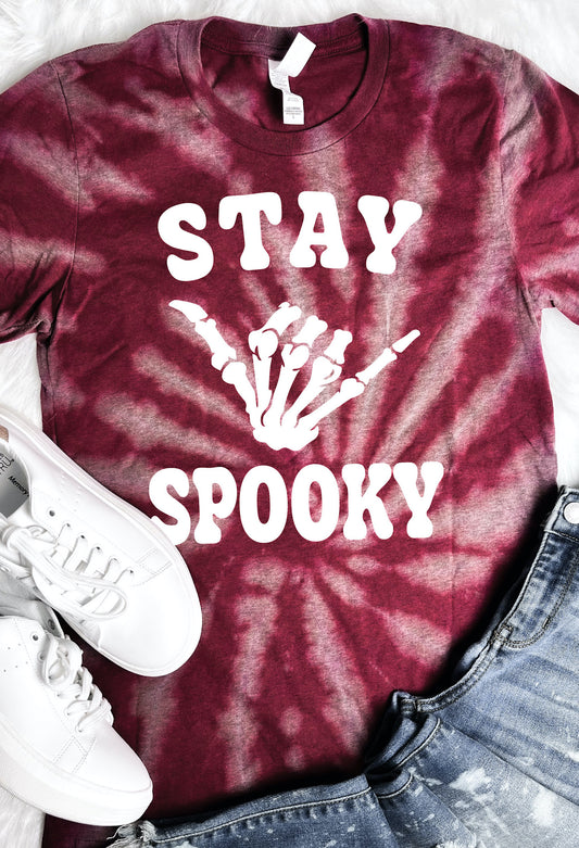 Stay Spooky Bleached Graphic Tee